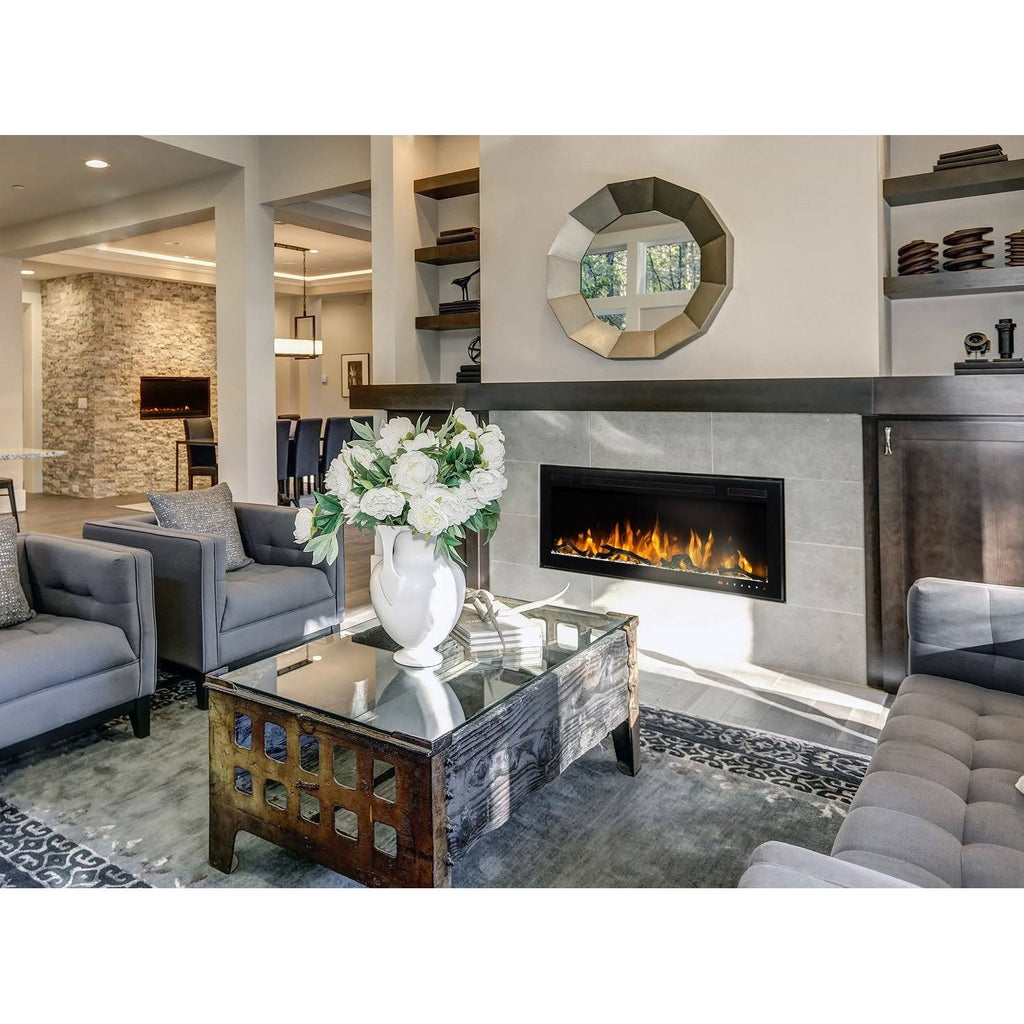 36 inch Wall Mount and Recessed Electric Fireplace P3720