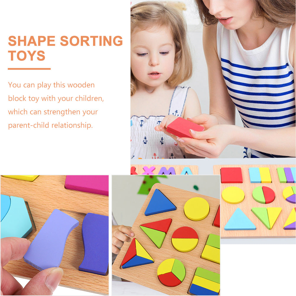 Puzzle Shape Sorting Toy Toddler Learning Toys Educational Baby D71678