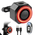 Bicycle Horn Bike Alarm Smart Bike Tail Light Rear Bike Light Waterproof Rechargeable Antitheft Alarm H6363