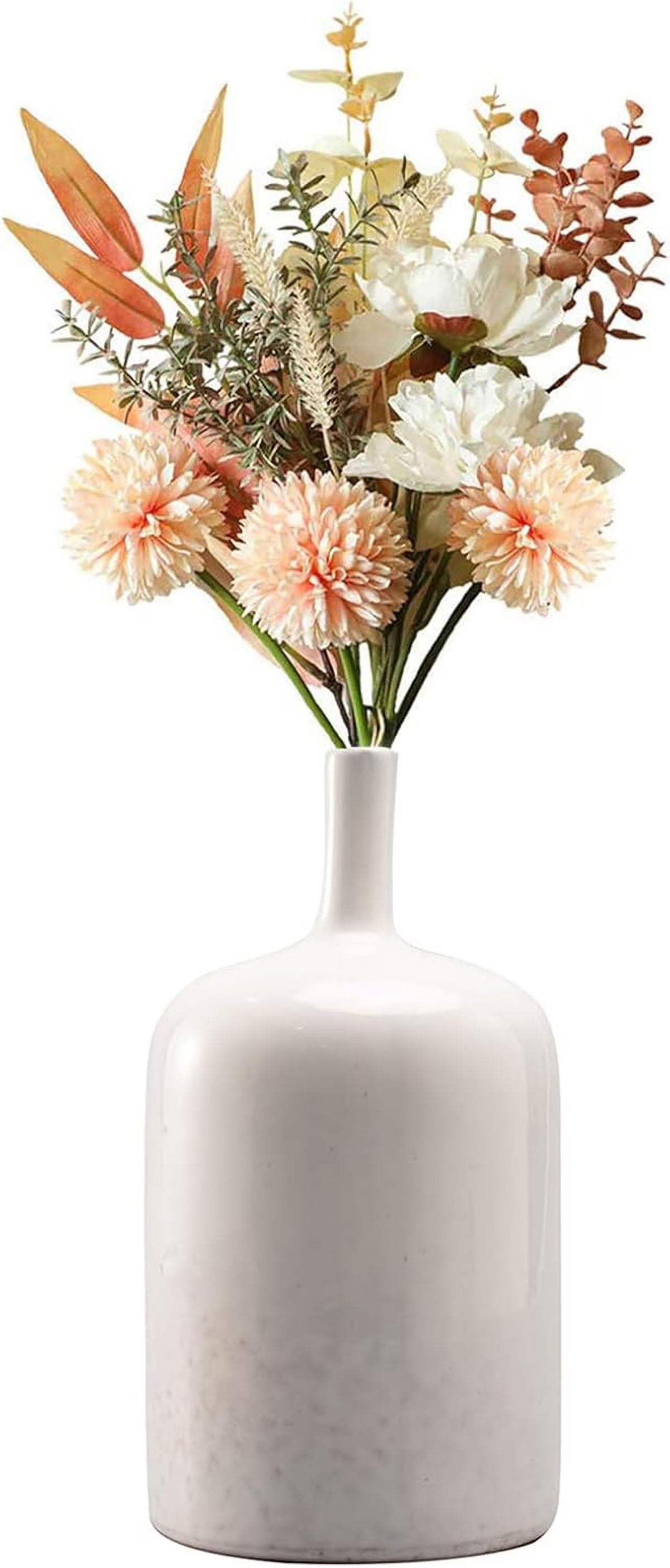 White Ceramic Vase 9.5 Inch H344878
