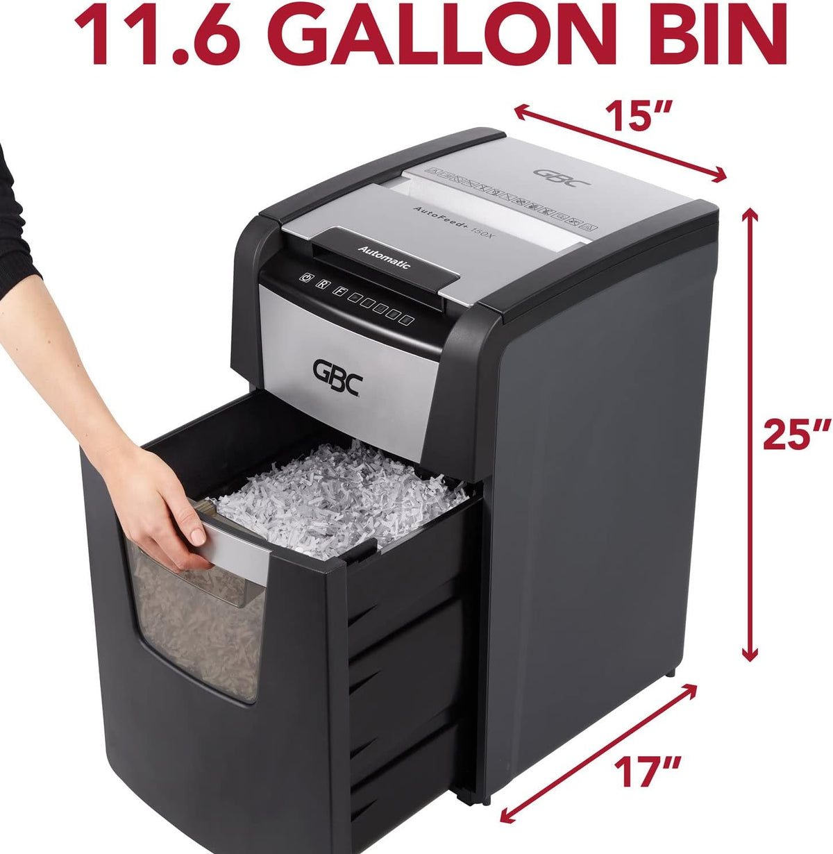 Auto Feed 150 Sheet Capacity Super Cross-Cut Paper Shredder I73904