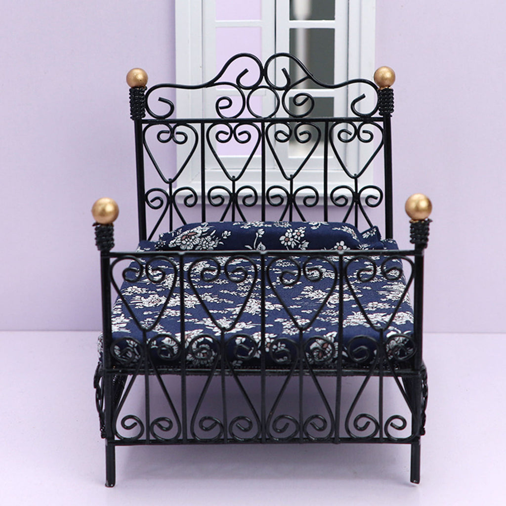 Metal Dollhouse Double Bed T6425