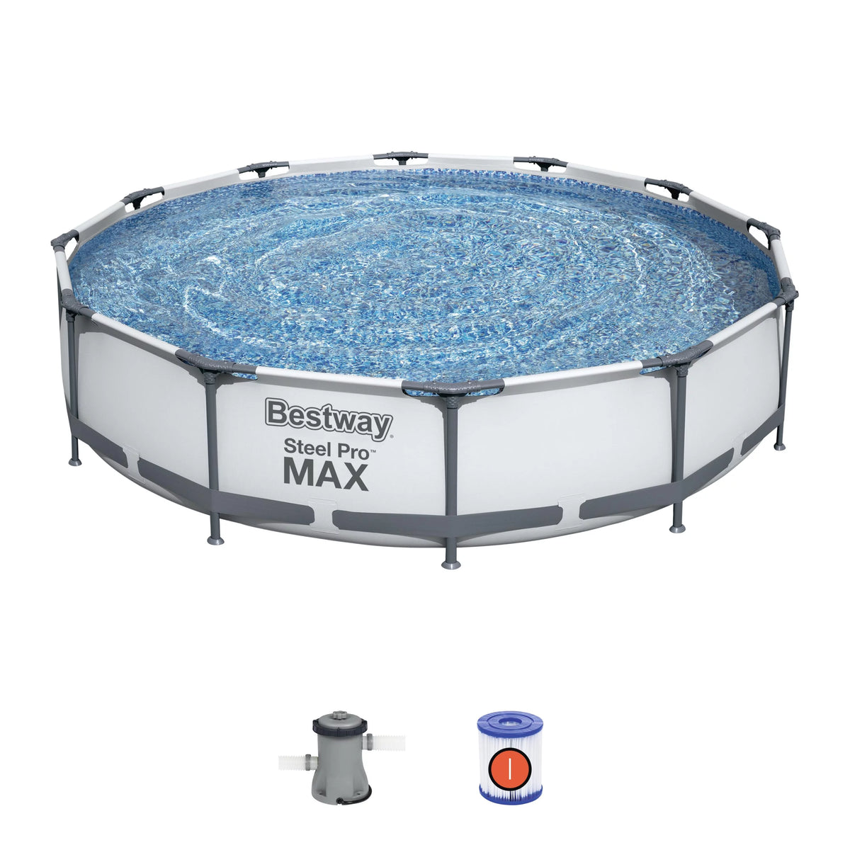 Steel Pro Max Swimming Pool Set with Filter Pump H530512