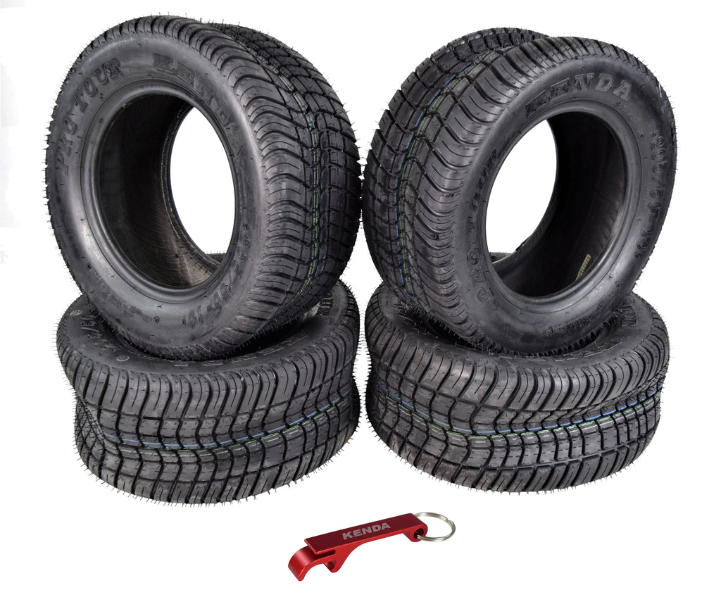 205/50-10 4 Ply Tubeless Golf Cart Tires 4 Pack Z13198