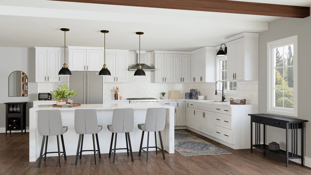 White Shaker Base Kitchen Cabinet 36x34.5x24 I487