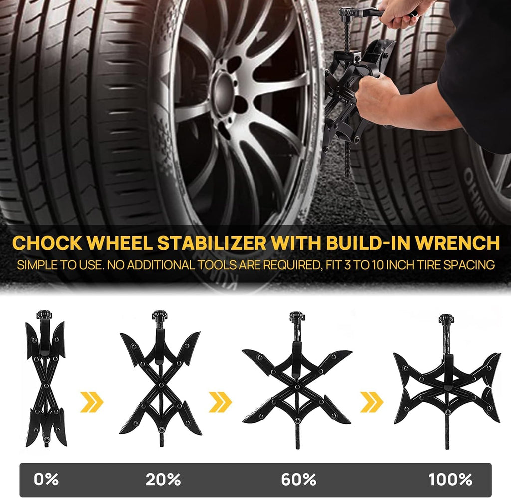 2 Packs Wheel Stabilizer, Open 3'' to 10'' W737515