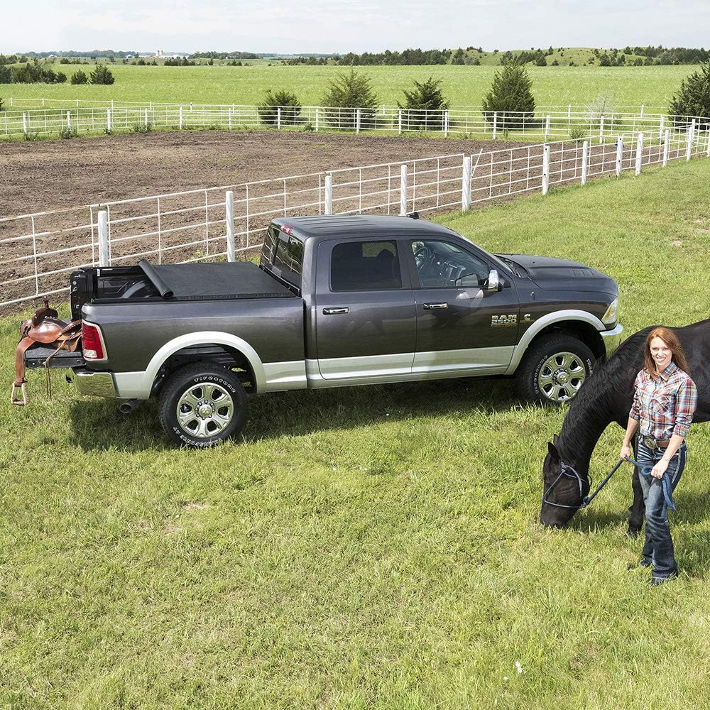 Soft Roll Up Truck Bed Tonneau Cover U369748