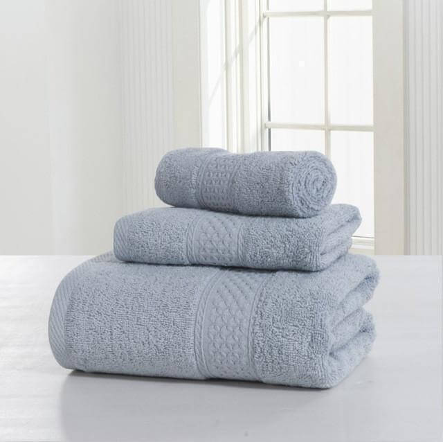 3-Piece 100% Cotton Bath Towel Set L525833