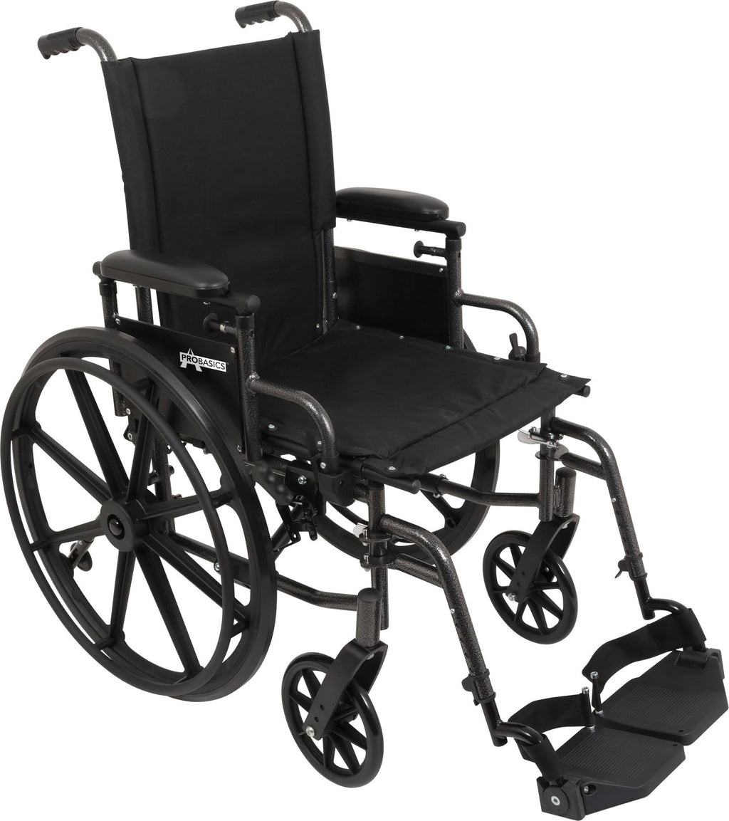 High Strength Wheelchair with Swing-Away Footrests M258