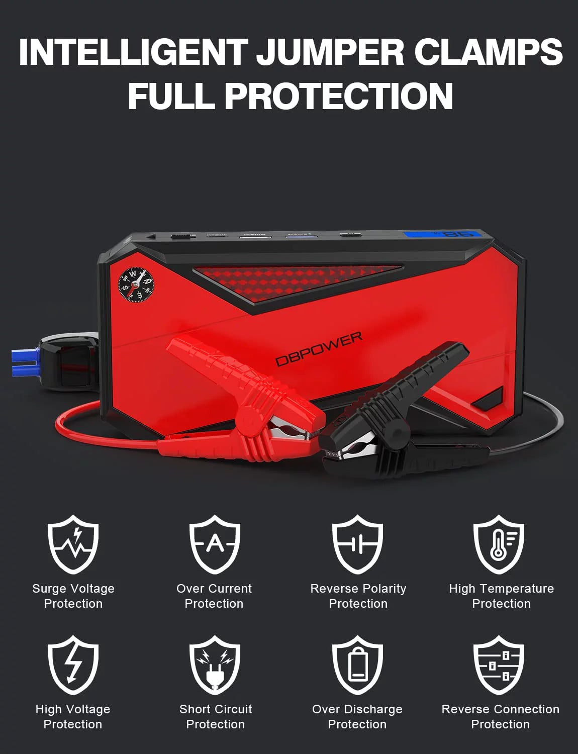 1600A Peak 18000mAh Portable Car Jump Starter K342918