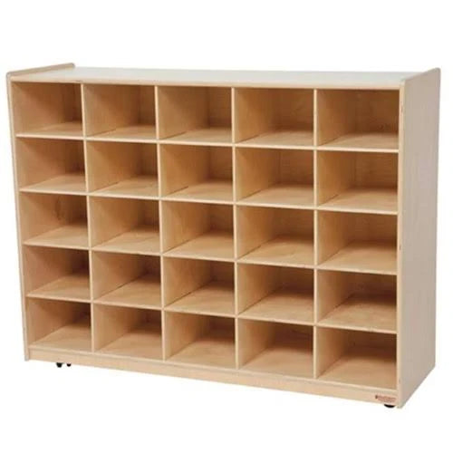 25 Tray Storage with Lime Green Trays I277821