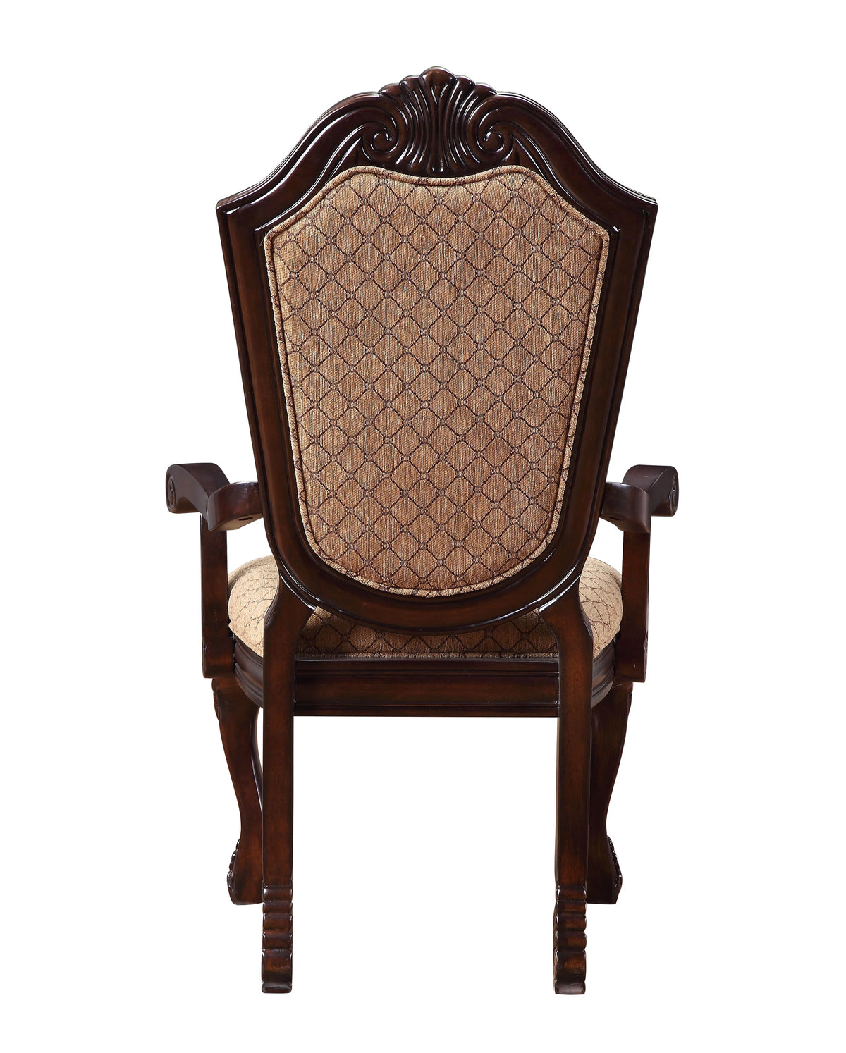 Arm Chair Set-2 Espresso Fabric J135