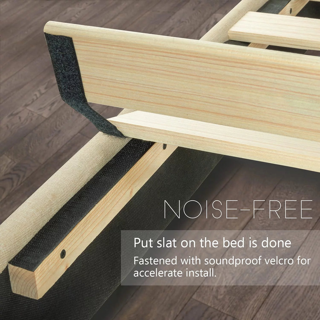 Queen Size Upholstered Platform Bed with Adjustable Headboard D391090