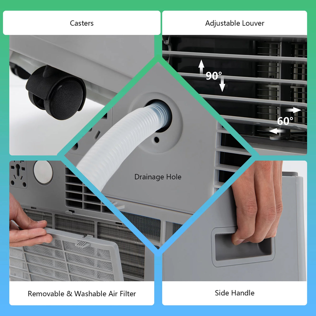 6000 BTU Portable Air Conditioner White U4401