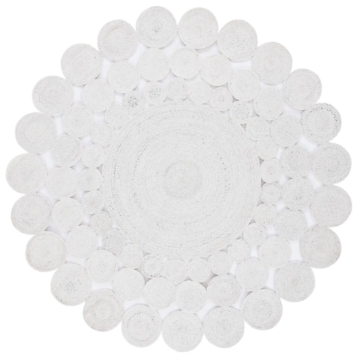 Handwoven Ivory Rug I354434