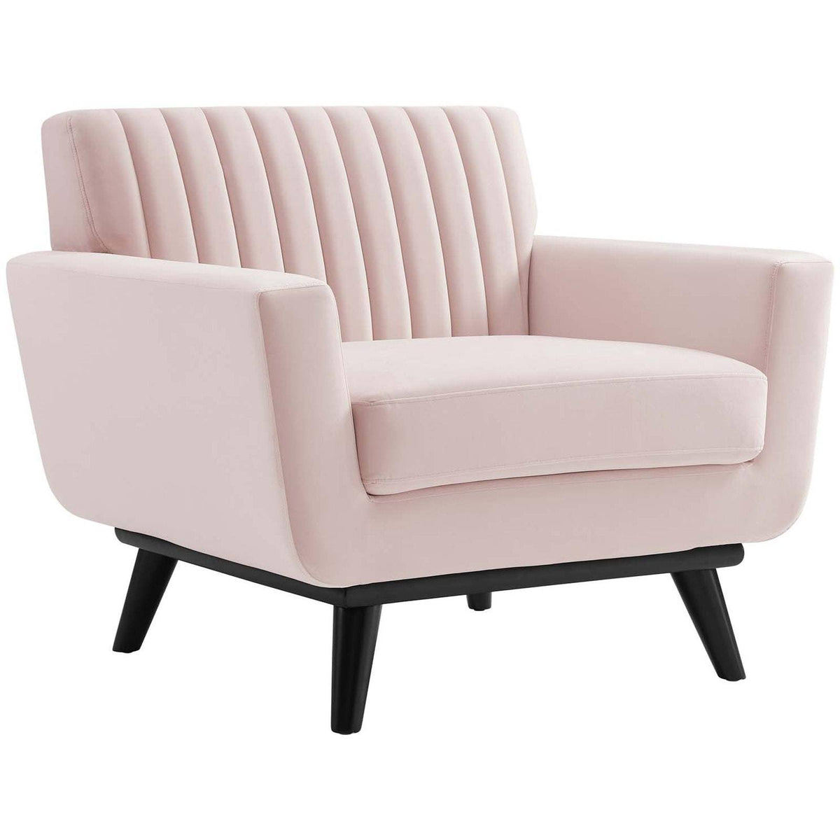 Pink Performance Velvet Armchair I775