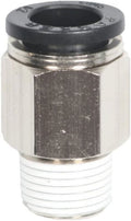 3/8" Male NPT 1/2" Tubing Straight Push Lock Fitting H546815