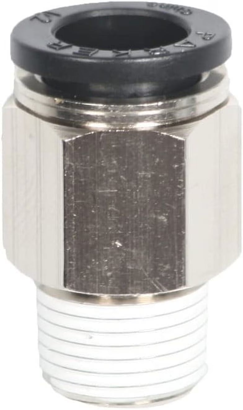 3/8" Male NPT 1/2" Tubing Straight Push Lock Fitting H546815
