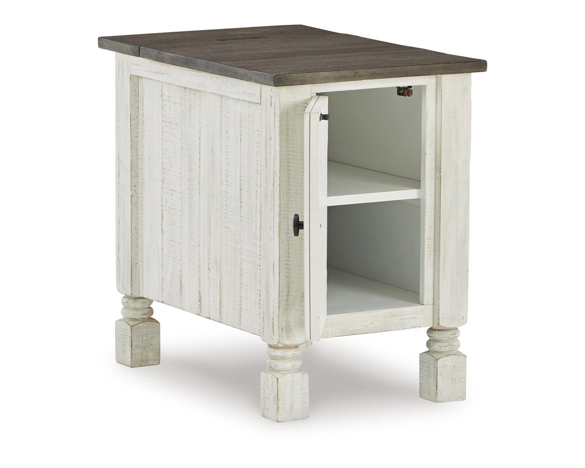 White/Gray Chairside End Table I580