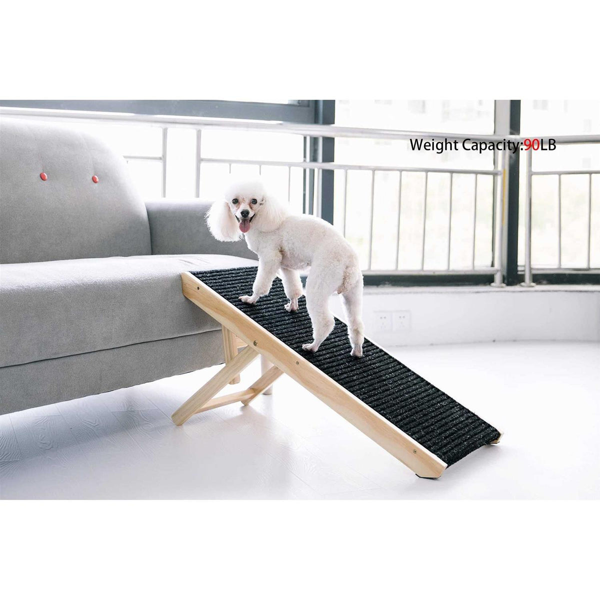 19 Tall Adjustable Wooden Folding Portable Dog & Cat Ramp P168724