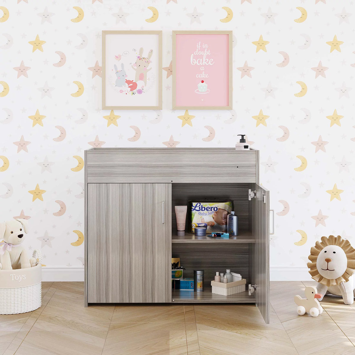 Maple Wood Infant Diaper Changing Table F24620