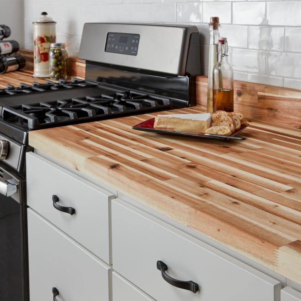 Acacia Wood Backsplash O53364