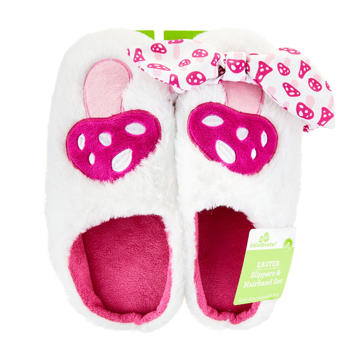 Mushroom Slipper and Headband Set S444