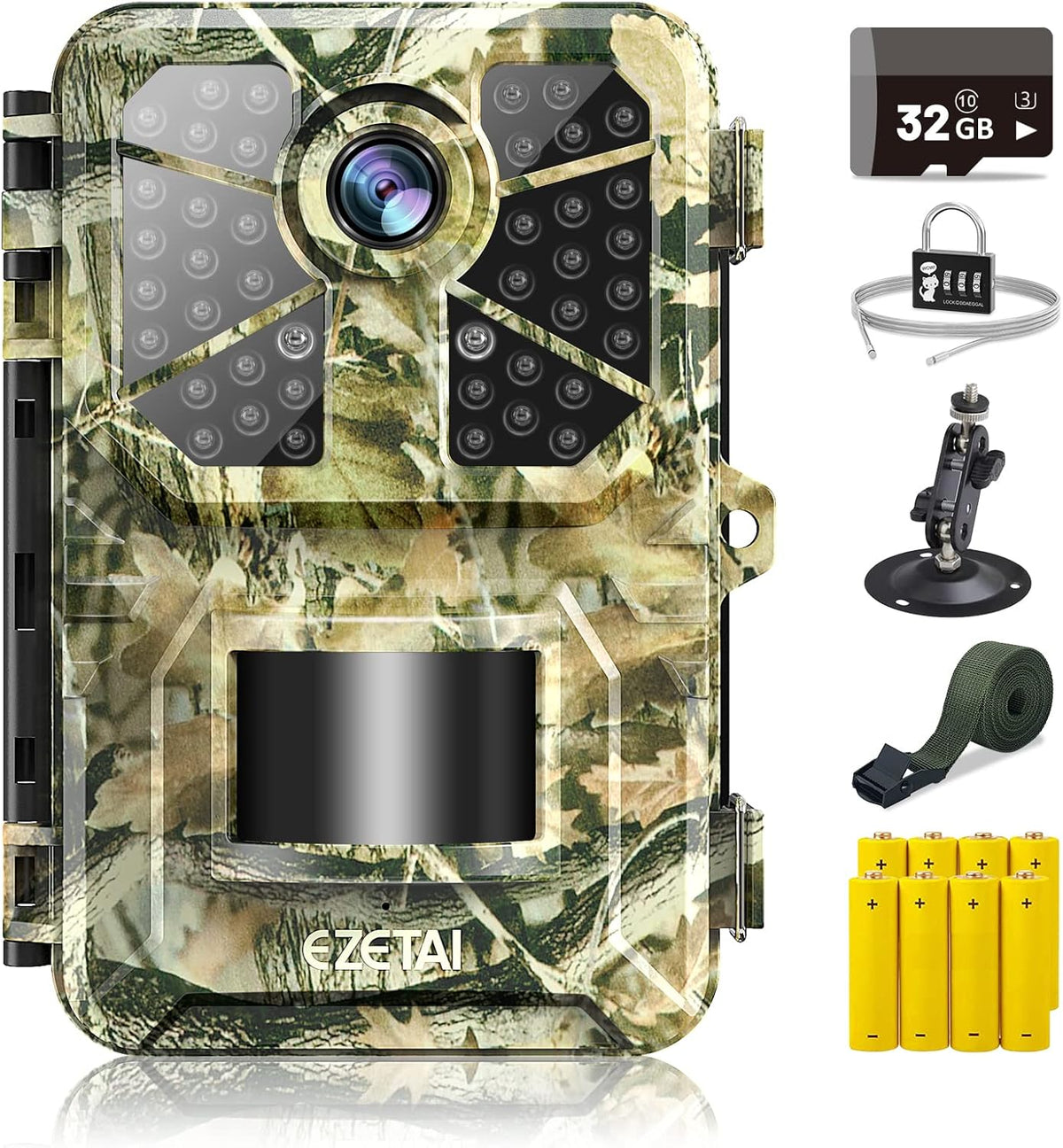 1520P 20MP Mini Trail Camera with Night Vision Motion Activated IP66 Waterproof Pack of 2 E4177