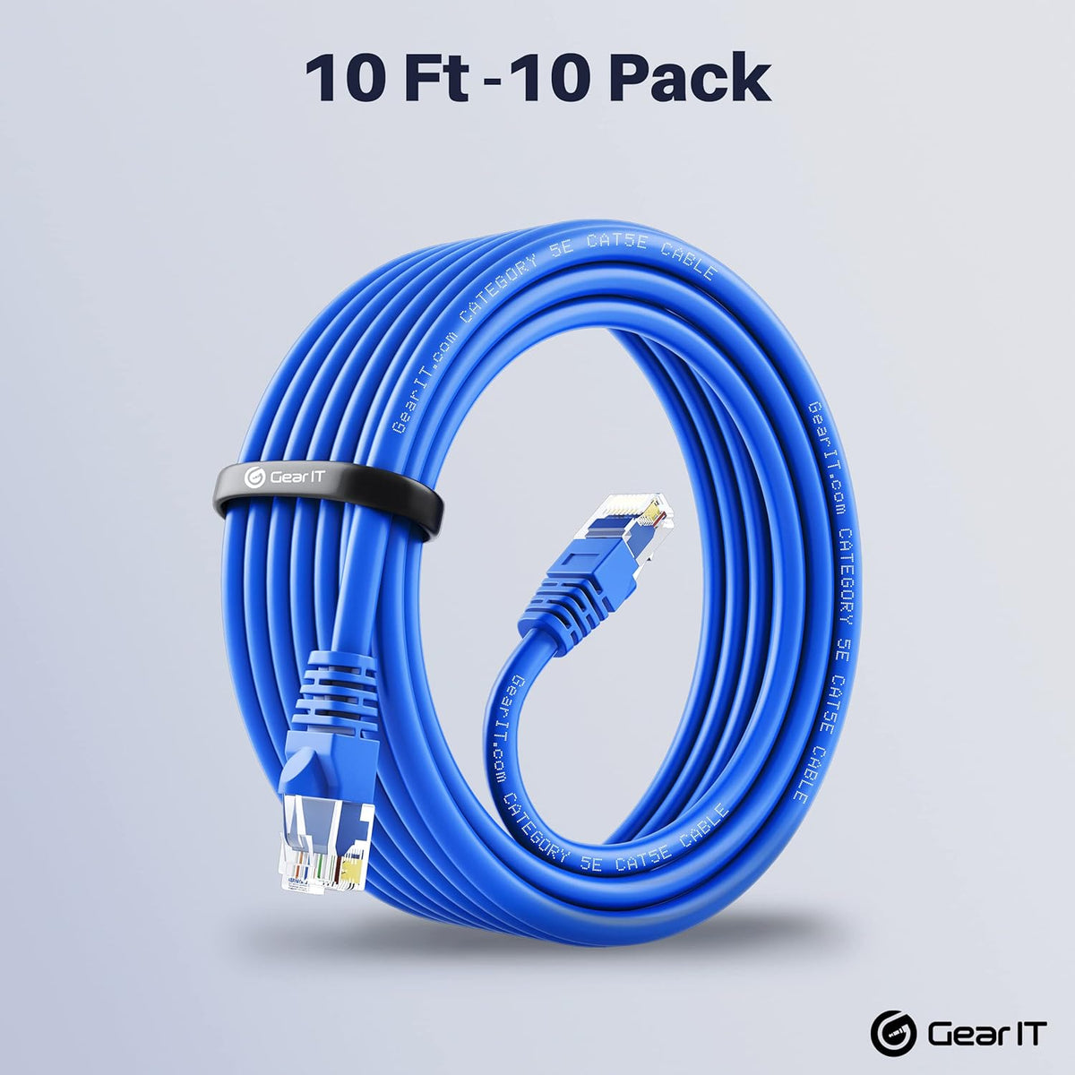 Cat5e Ethernet Patch Cable 1 Foot Blue M622515