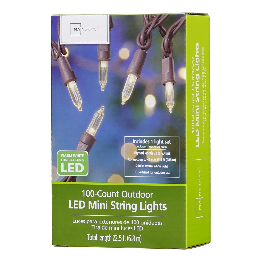 Warm White LED Mini Outdoor String Lights T832