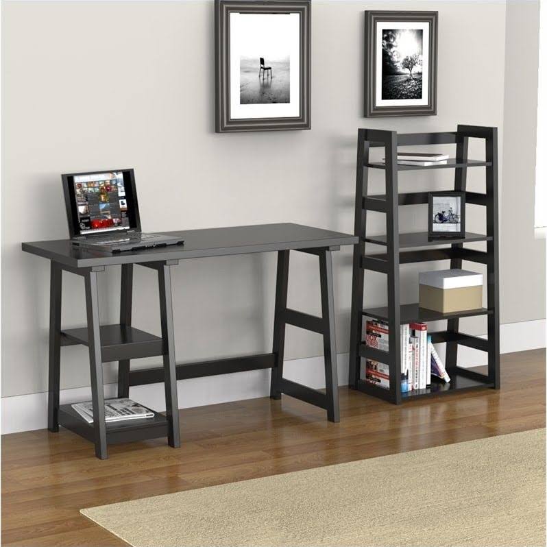 Black Wood Bookcase M257