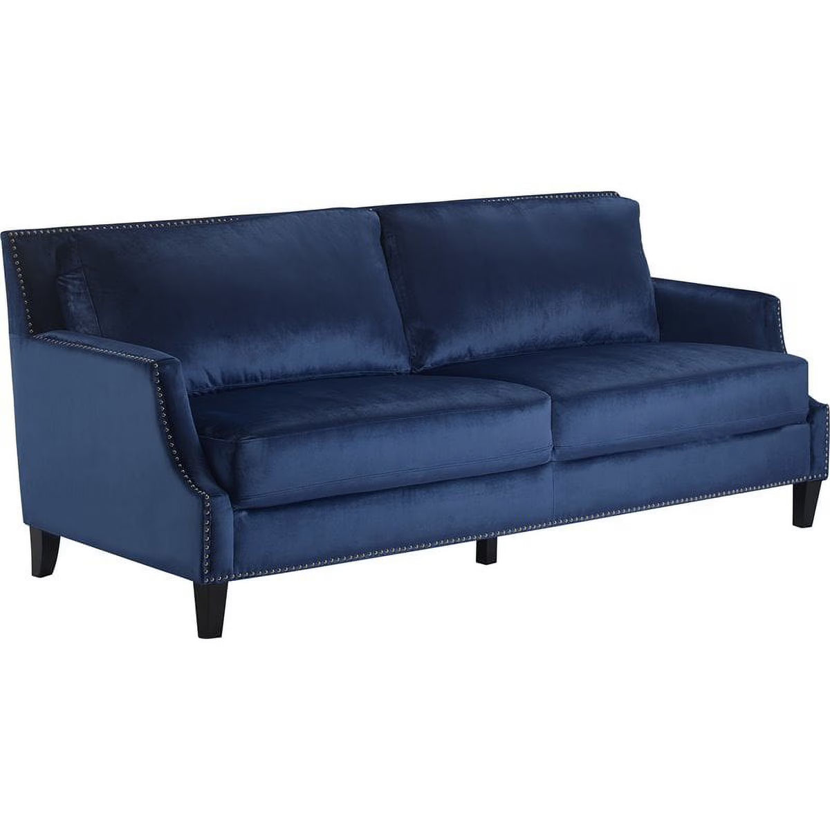 Blue Curved Arm Upholstered Sofa V628032