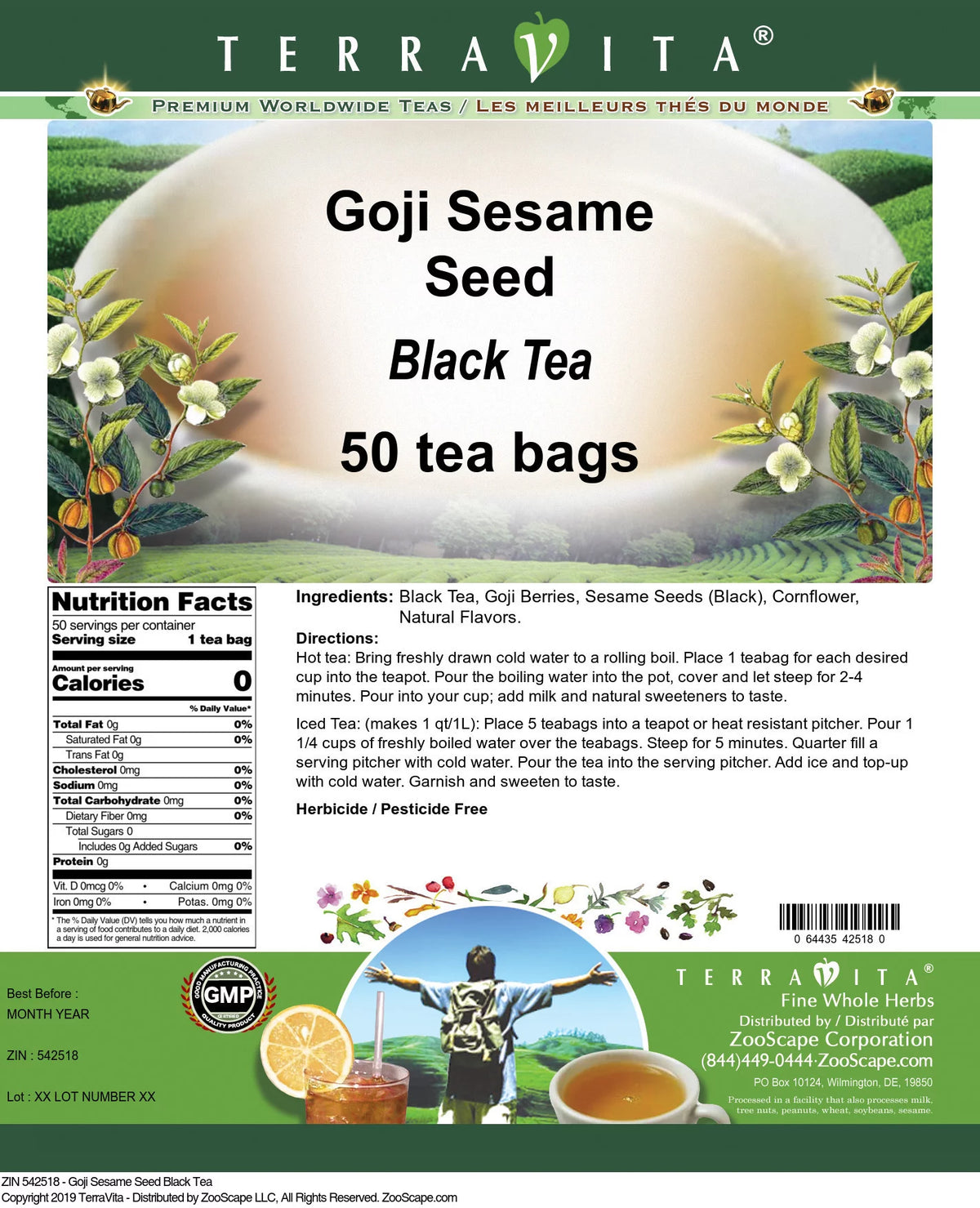 Black Tea Bags 50 Tea Bags M121929