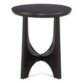 Black Wood Round End Table H38072