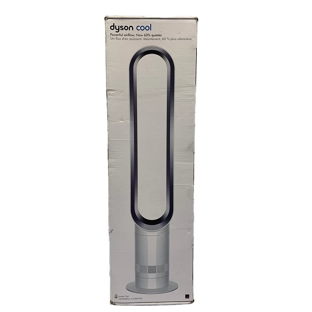 White Silver Tower Fan L758