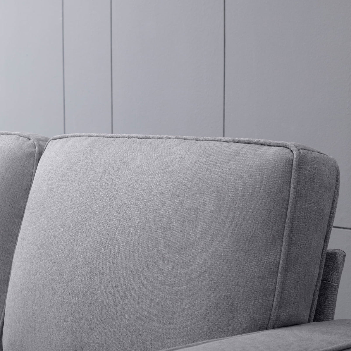 Light Gray 3 Pcs Convertible Sectional Sofa with Storage Ottoman W460