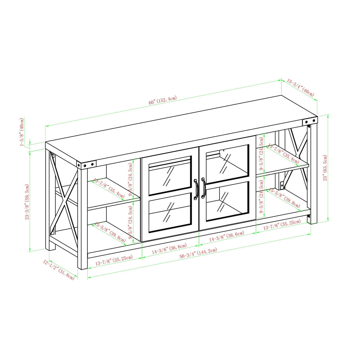White Oak Entertainment Wall H73221