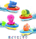 Sea Life Boat Racers Bundle Set of 4 Bath Toy M78091