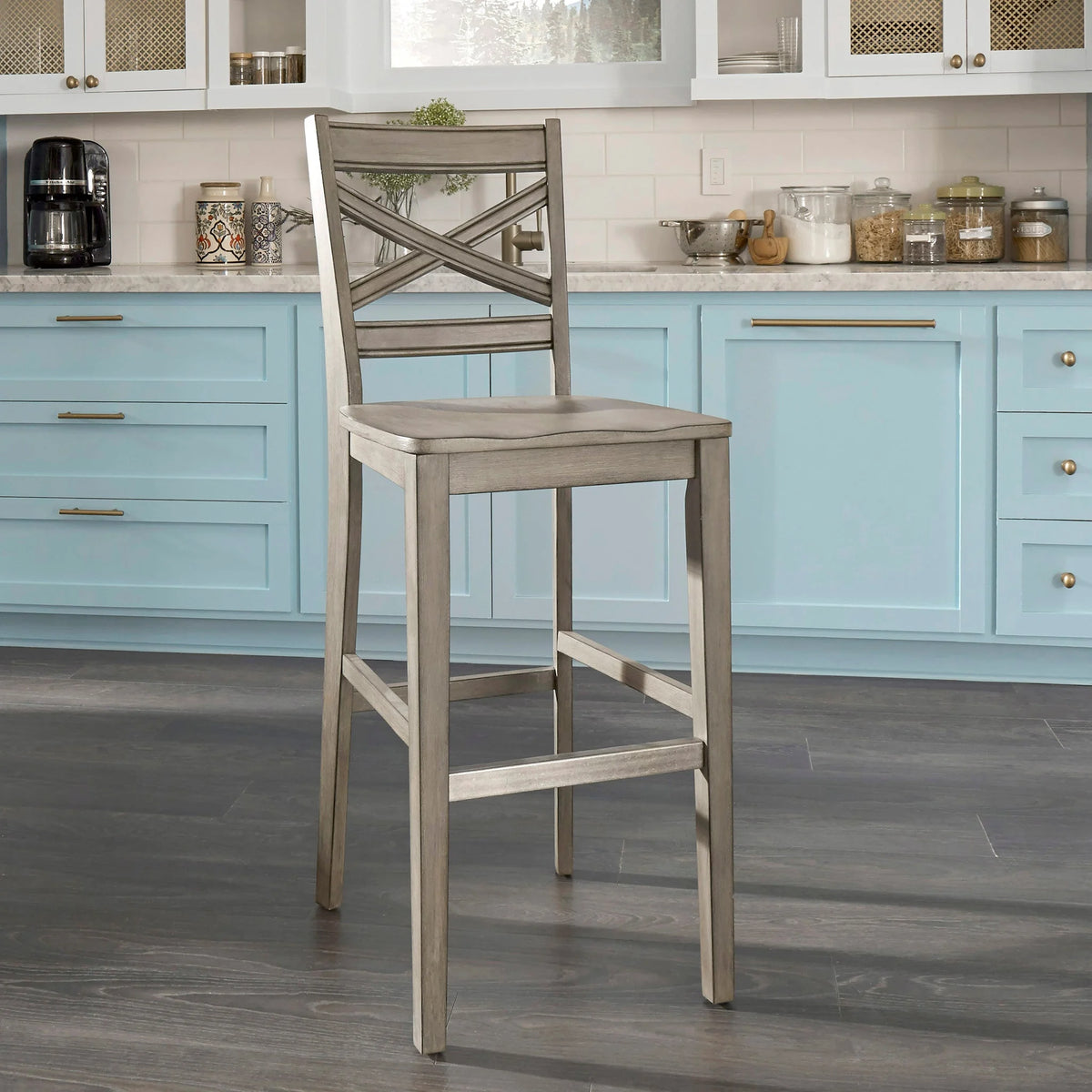 Gray Bar Stool Q6846
