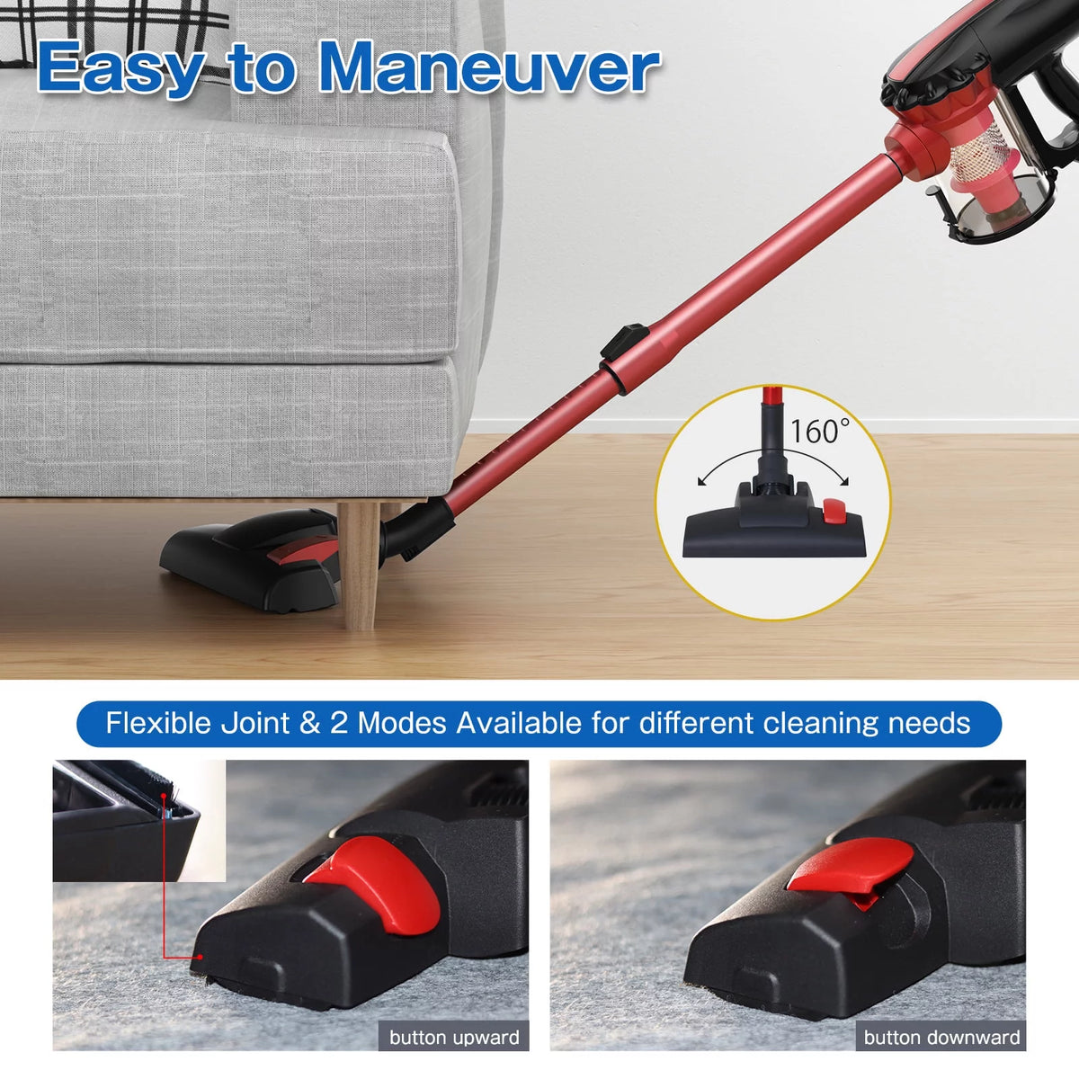 Corded Lightweight Stick Electric Vacuum Cleaner Q845370