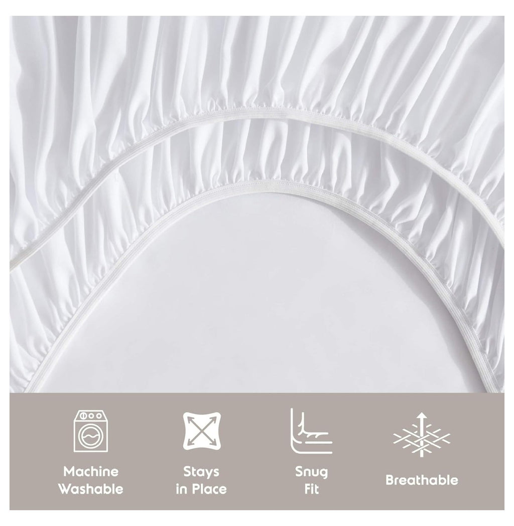 White Twin Sheets Set 3 Piece Deep Pocket P609