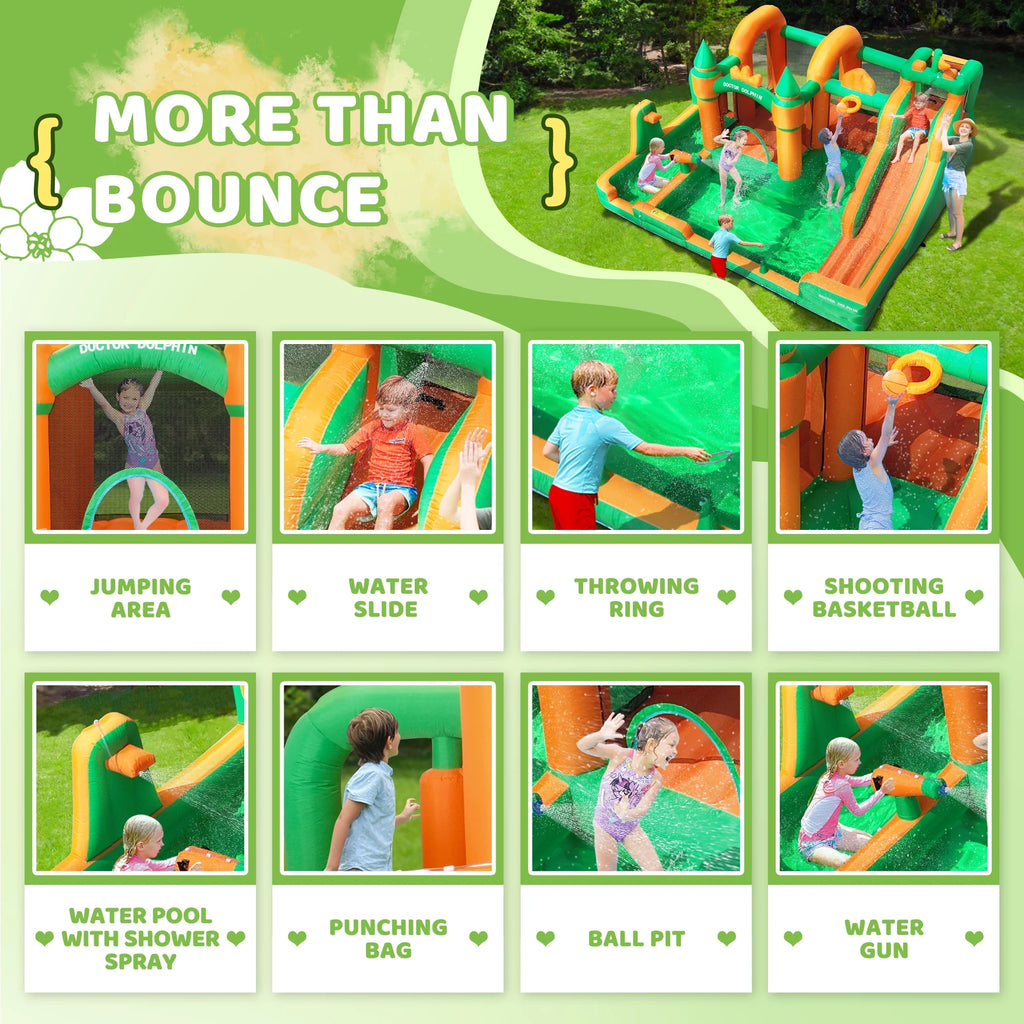 Inflatable Water Slide Bounce House with Blower H987