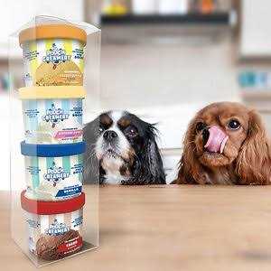 Peanut Butter Carob Flavor Ice Cream Mix Dog Treats I29822