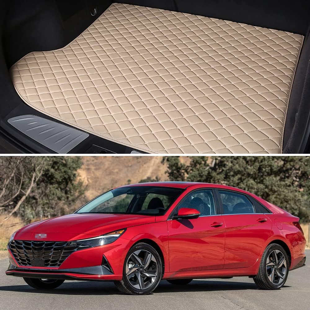 Black with Black line Car Trunk Mat Pack of 2 L451654