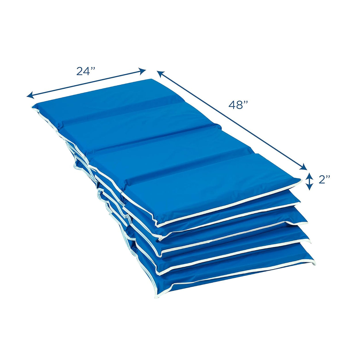 Blue 4-Fold Foam Rest Mats, 5 Pack T666986