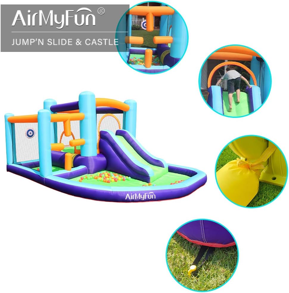 Bounce House Inflatable with Slide and Air Blower B699