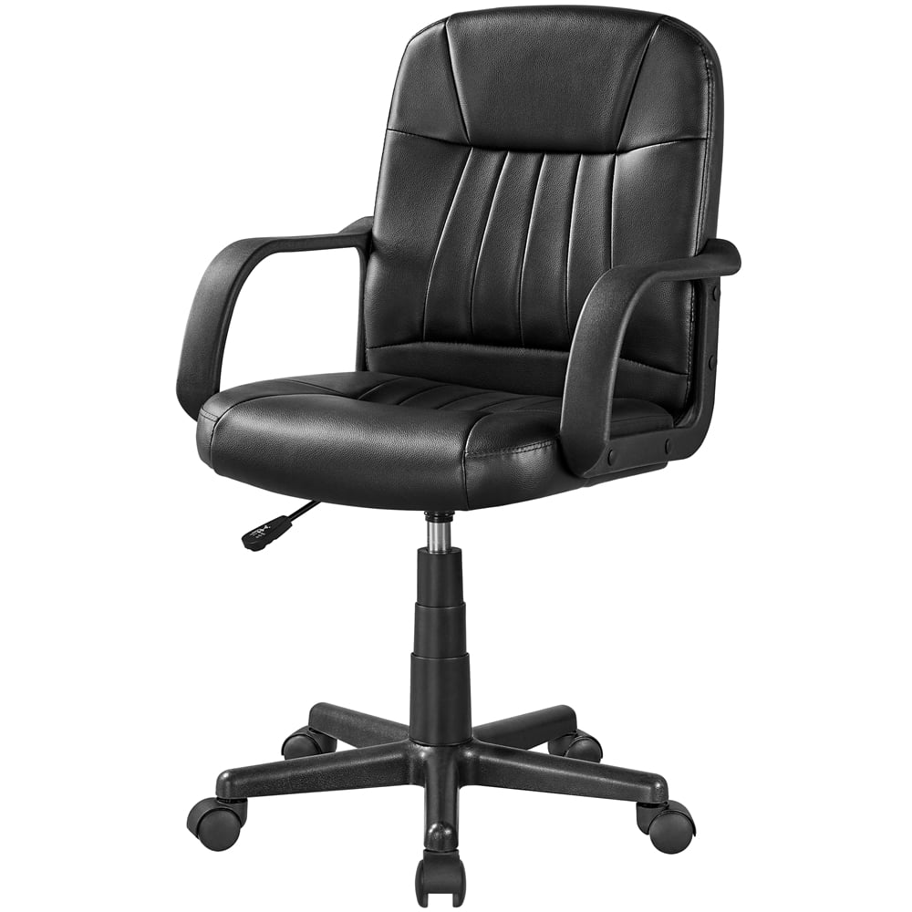 Adjustable Artificial Leather Office Chair with Wheels J173