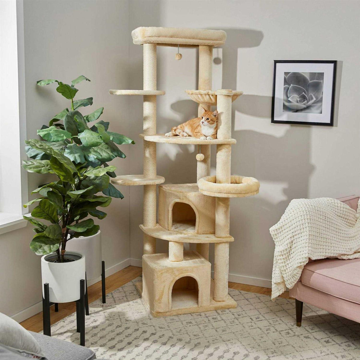 76-in XXL Heavy Duty Cat Tree W22208