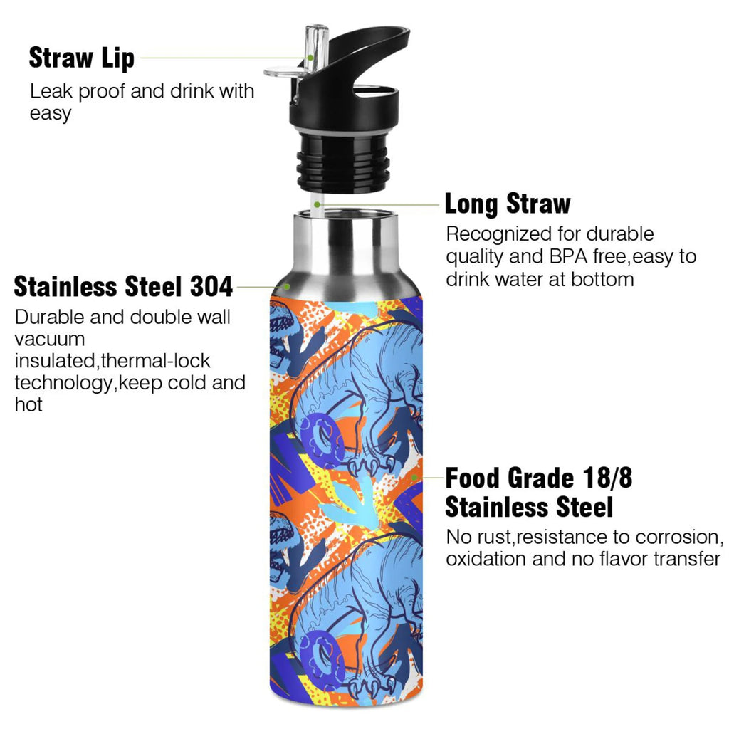 Stainless Steel Insulated Water Bottle with Straw Lid I9415