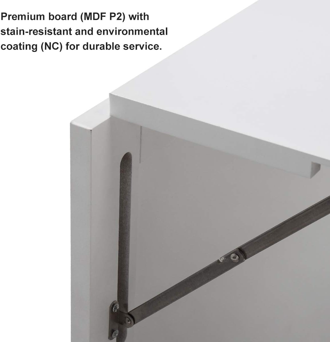Wall Mounted Folding Desk with Storage D8584